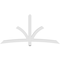 Ekena Millwork Davenport Architectural Grade PVC Gable Bracket, 84"W x 42"H x 4"D x 4"F, 12/12 Pitch GBP084X42X0404DAV00 - alternate 4
